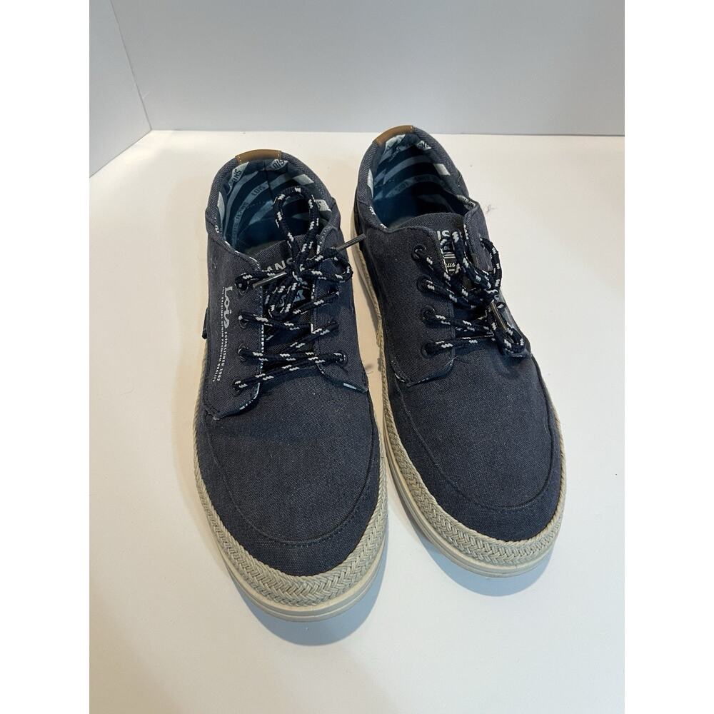 Lois Jeans Mens Navy Canvas Espadrille Style‎ Lace Up Sneakers Size 44